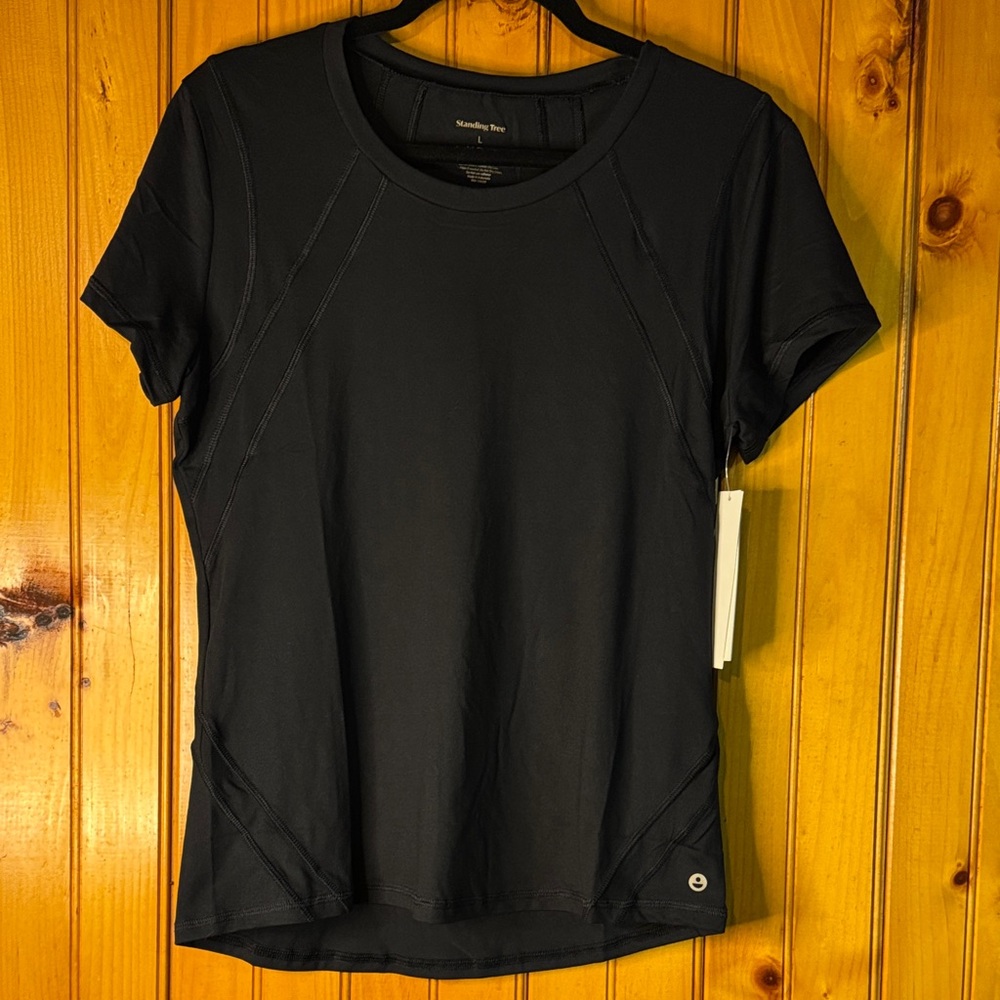 Elegant Black Short Sleeve Tee